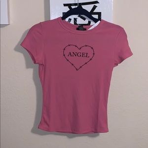 pink angel rue 21 shirt **ORIGINAL TAGS**